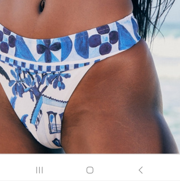 FARM Rio Blue and White Bikini - Picture 3 of 10